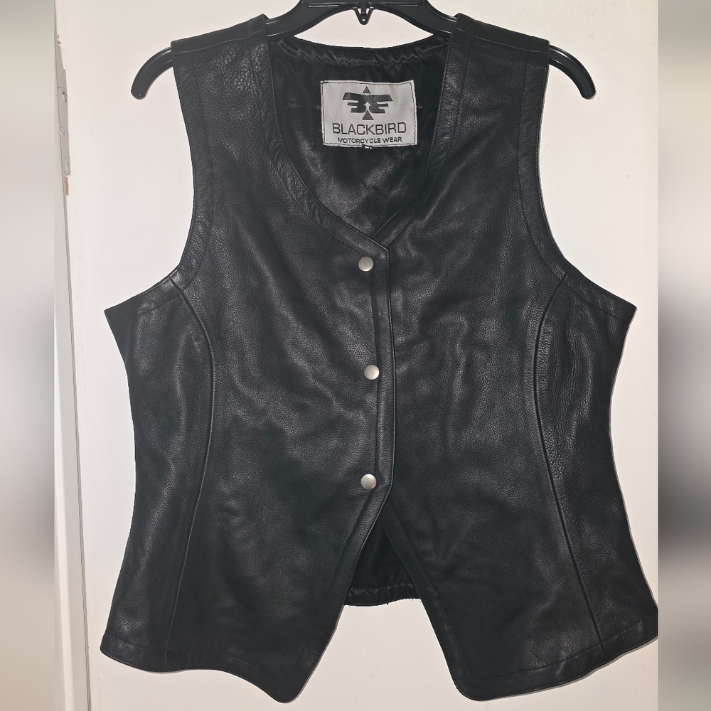 Women's Dark Brown Leather Vest